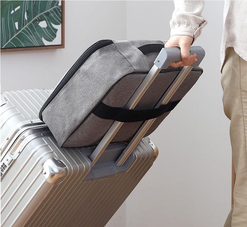 Сумка-органайзер для документов А4 с замком 35х27х11 см Серый (ОДД-12-41) - фото 7