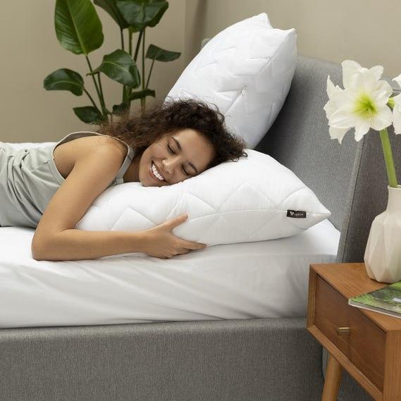 Подушка силіконова NORDIC COMFORT поліефірне волокно 40х40 см (П4К-id-nord-comfort) - фото 8 Подушка силіконова NORDIC COMFORT поліефірне волокно 40х40 см (П4К-id-nord-comfort) - фото 8