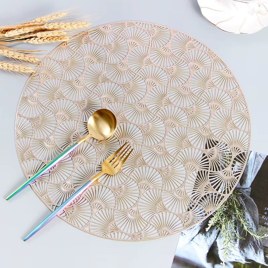 Серветка сервірувальна під гаряче 2 шт. Золотистий (C041_gold) - фото 3