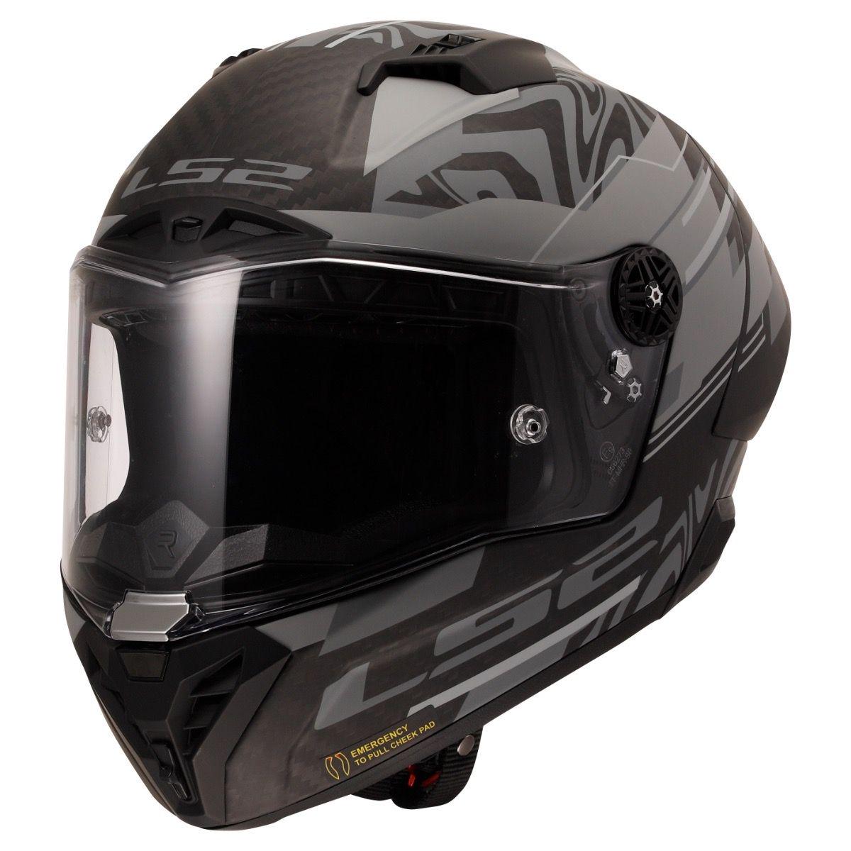 Мотошлем LS2 FF805 Thunder GP Aero Polar L Matt Black (36575)