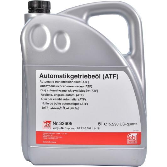 Трансмісійна олива FEBI ATF Dexron VI 5 л (32605) Трансмісійна олива FEBI ATF Dexron VI 5 л (32605)