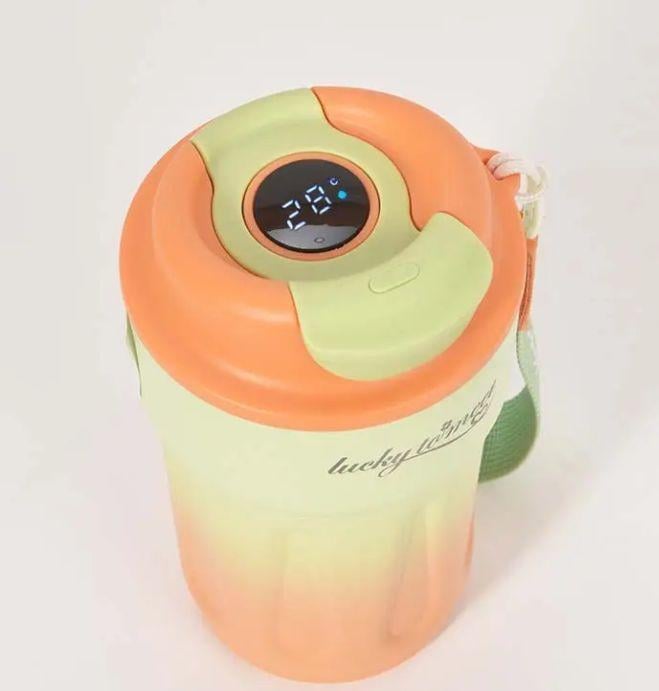 Термокухоль Смарт градієнт з інтелектуальним дисплеєм температури 420 мл Помаранчевий (2470371610) - фото 5