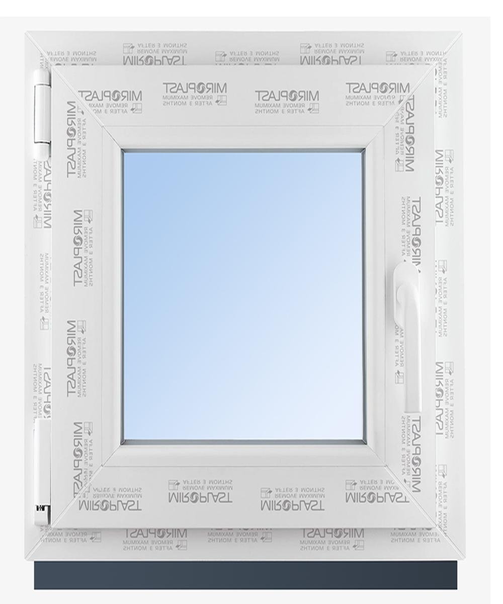 Вікно металопластикове поворотно-відкідне WDS Miroplast з однокамерним склопакетом 600х750 мм (4-16-4)