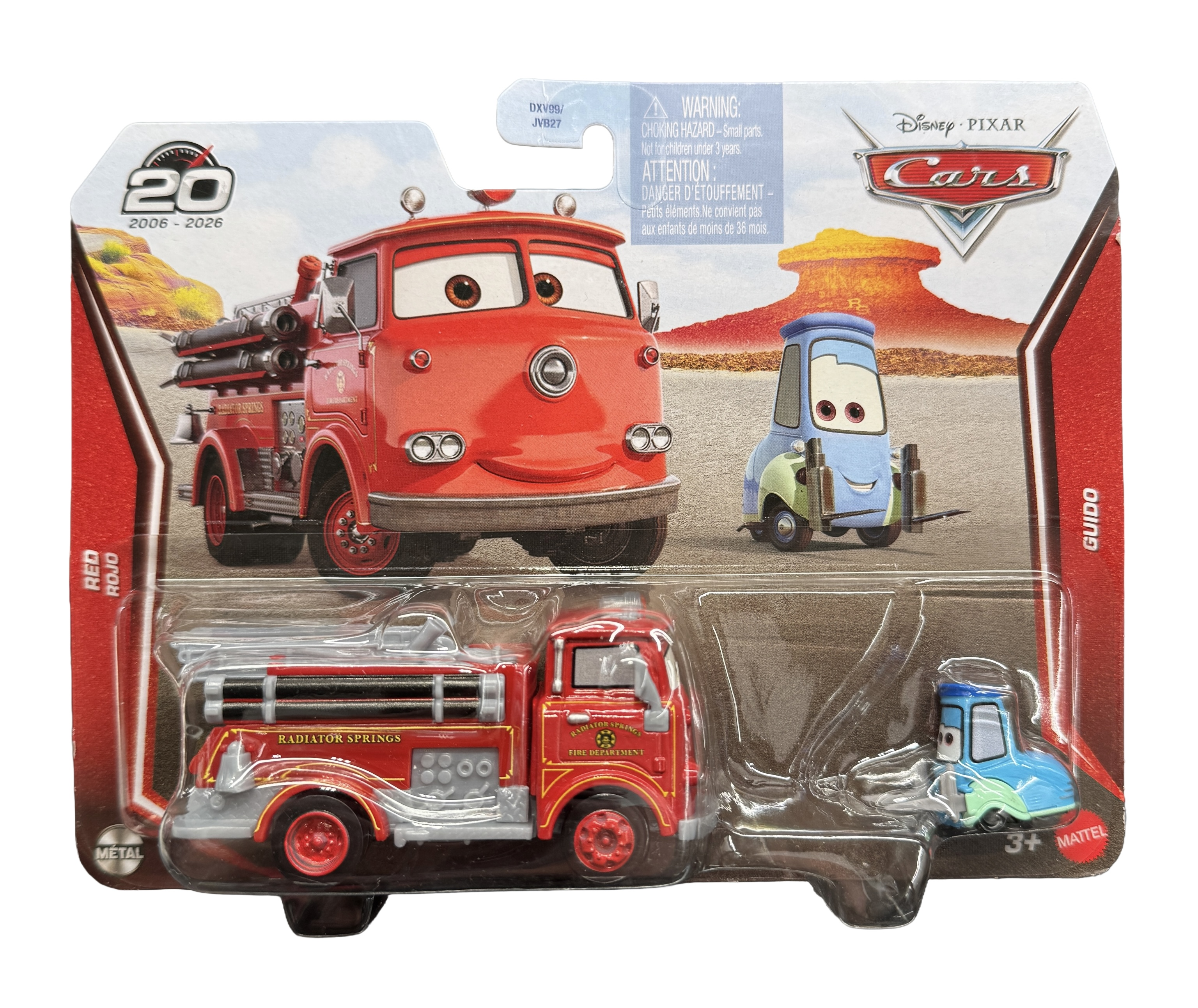 Набор машинок Mattel Disney Pixar Cars Red & Guido Коллекция 2026 к 20-летию Тачки (35741587) Набор машинок Mattel Disney Pixar Cars Red & Guido Коллекция 2026 к 20-летию Тачки (35741587)