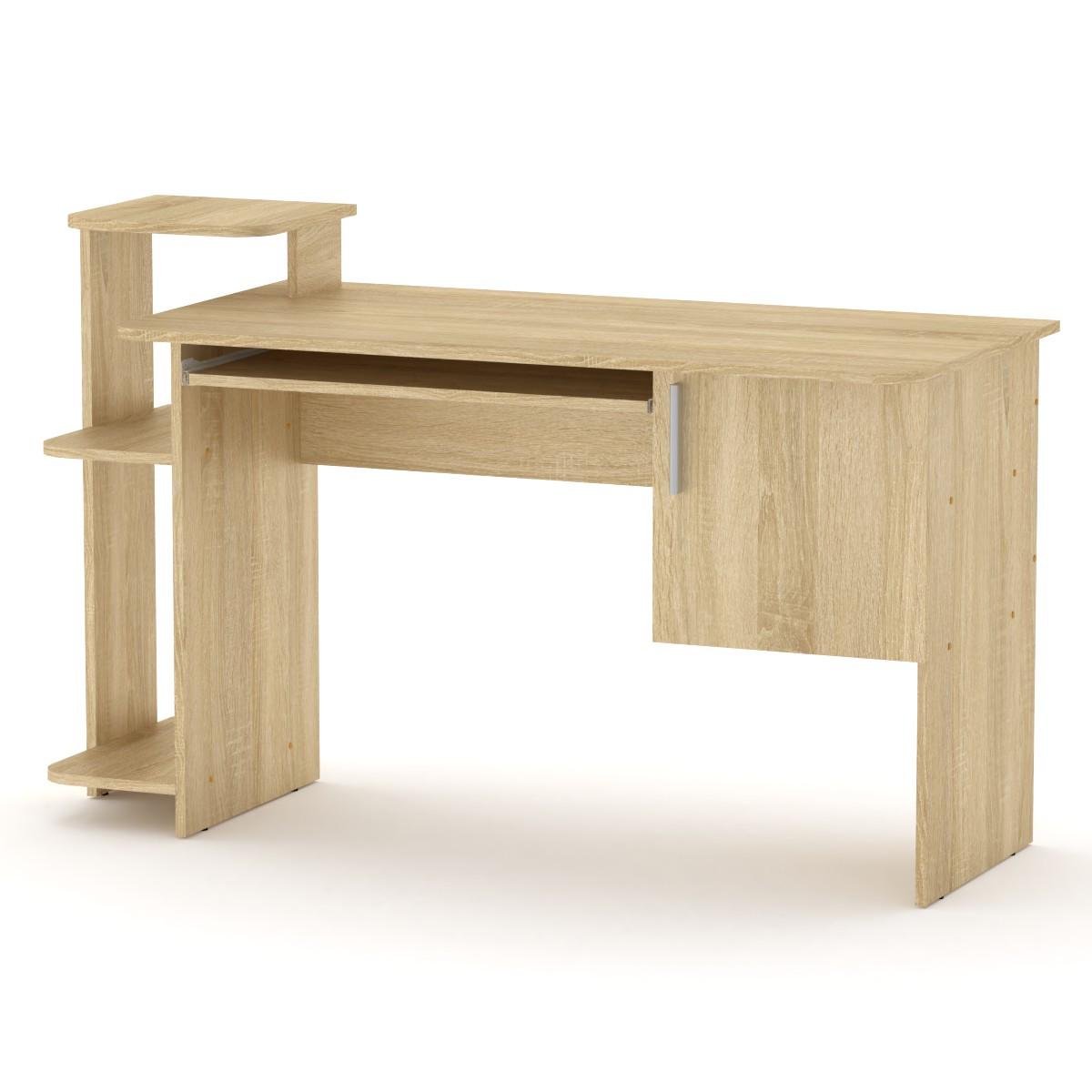 Компьютерный стол СКМ-3 Компанит 142х60х75/87 см Дуб сонома - фото 1 Компьютерный стол СКМ-3 Компанит 142х60х75/87 см Дуб сонома - фото 1