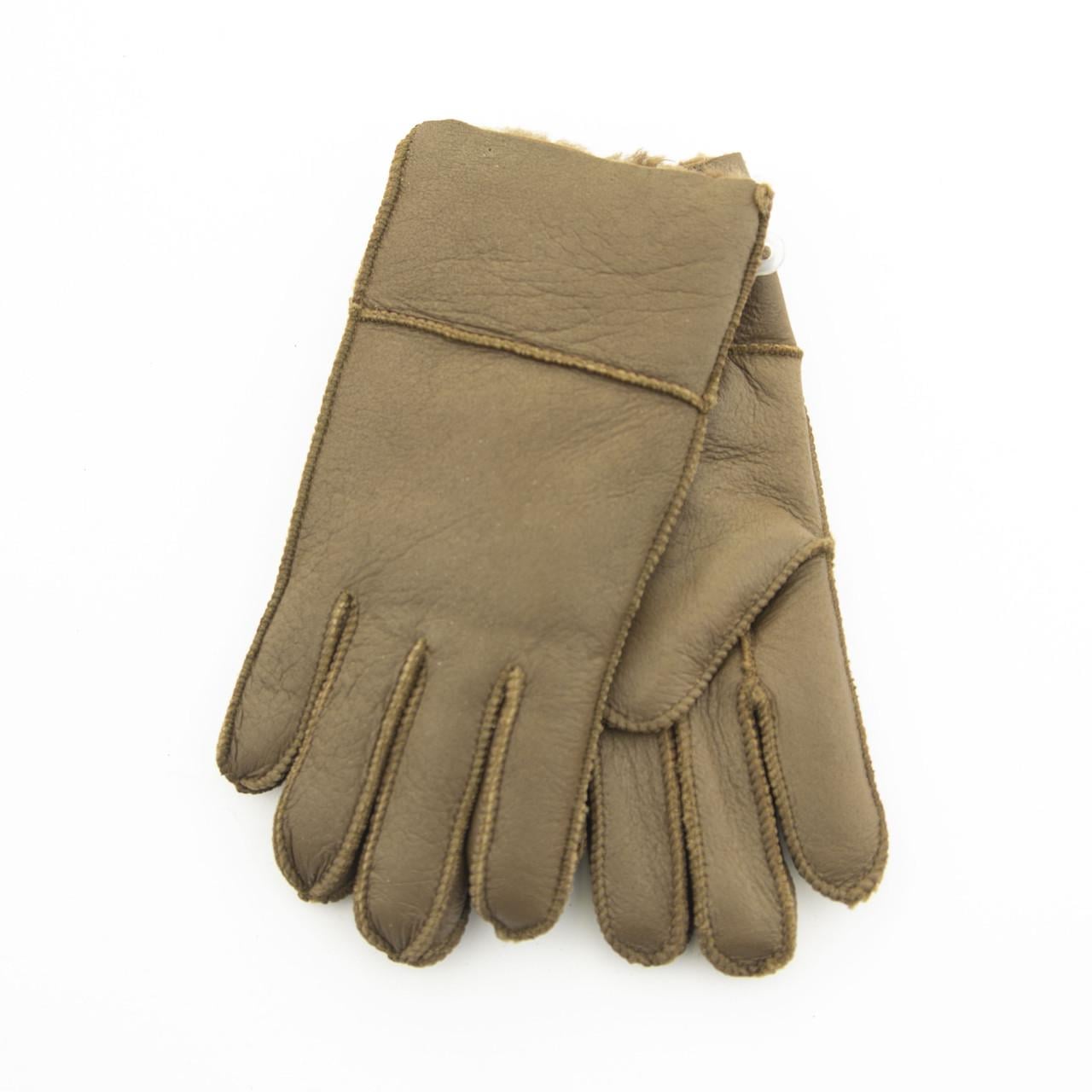 Перчатки для детей 7-10 лет из натуральной кожи 19С-2 Светло-коричневый (DR009776)