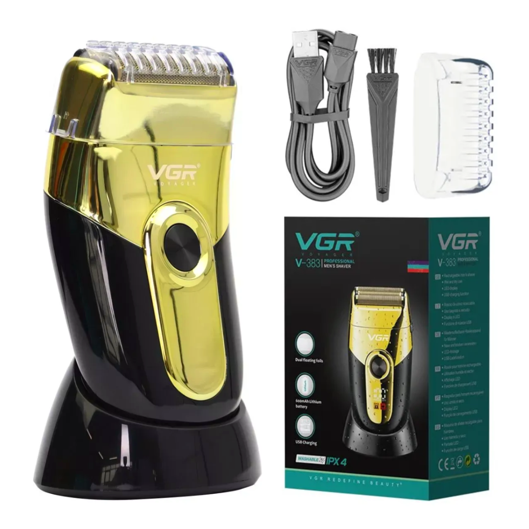 Шейвер для бритья мужской VGR SHAVER электрический 5 Вт Золотой
