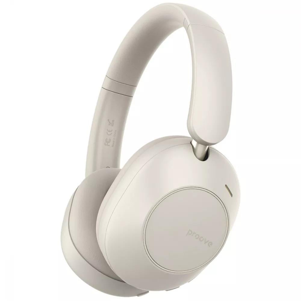 Наушники беспроводные Proove HPSL00020007 Silence Bluetooth 5.3 Type-C 1200 mAh Beige (25307589)