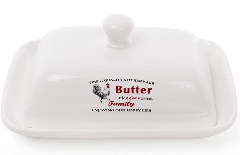 Масленка керамическая Тоскана Family BUTTER 21,5х15х9,5 см (BD-875-378)