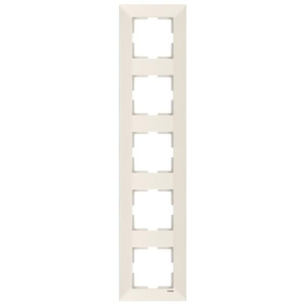 Рамка пятиместная вертикальная Viko Meridian Кремовый (00000012523) Рамка пятиместная вертикальная Viko Meridian Кремовый (00000012523)
