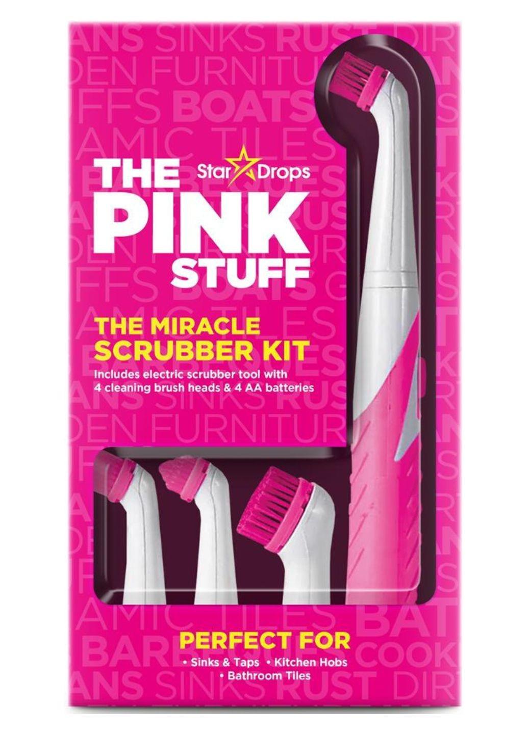 Набір для прибирання The Pink Stuff The Miracle Scrubber Kit електрична щітка з 4 насадками