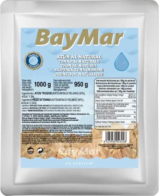 Тунец BayMar Atun Tonno al natural в своем соке 1 кг