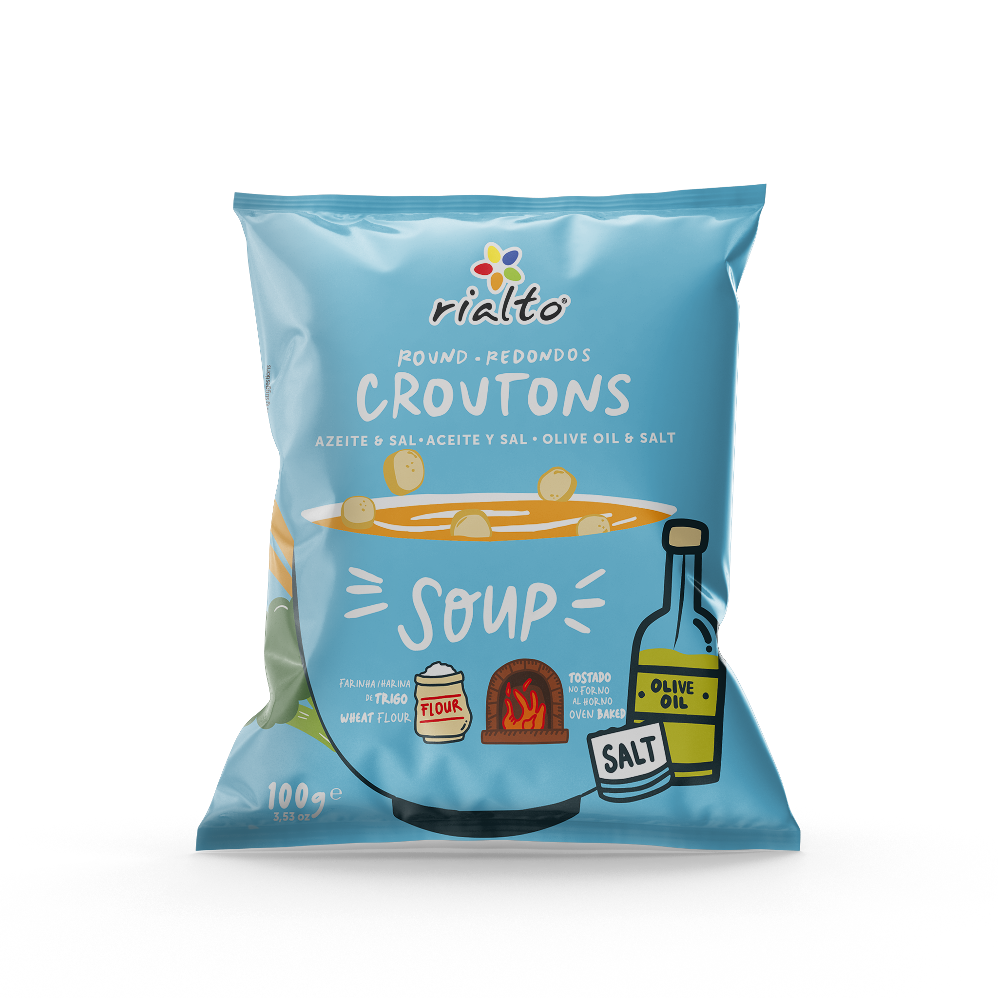 Крутони круглі оливкова олія та сіль 100 г