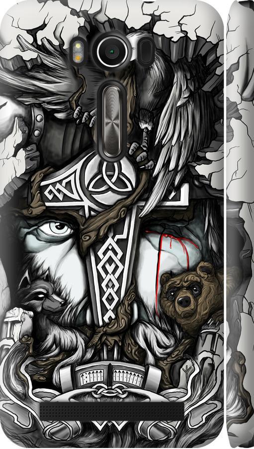 Чехол на Asus ZenFone 2 Laser ZE500KL Тату Викинг (4098m-113-42517)