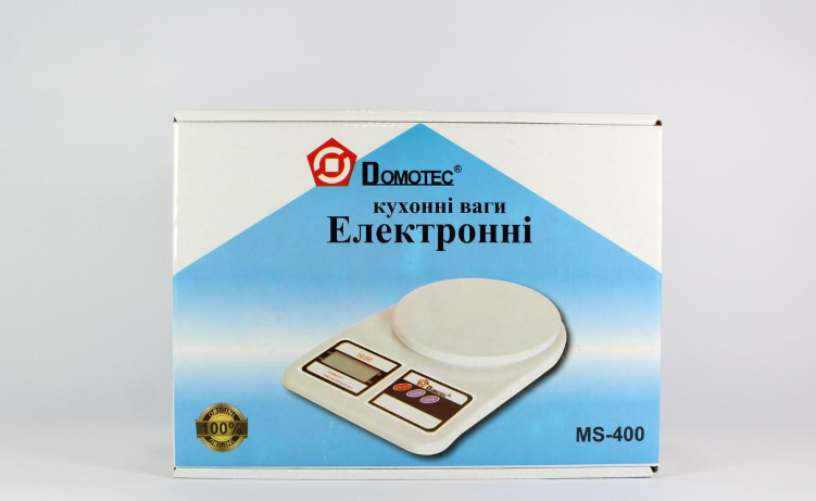 Весы кухонные Domotec до 10 кг Белый (1273332748) - фото 3