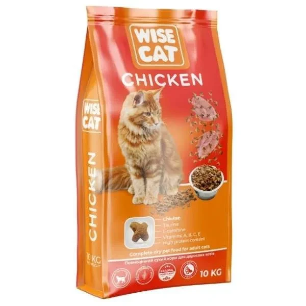 Корм сухой Wise Cat Chicken-Курка 10 кг (36808178)