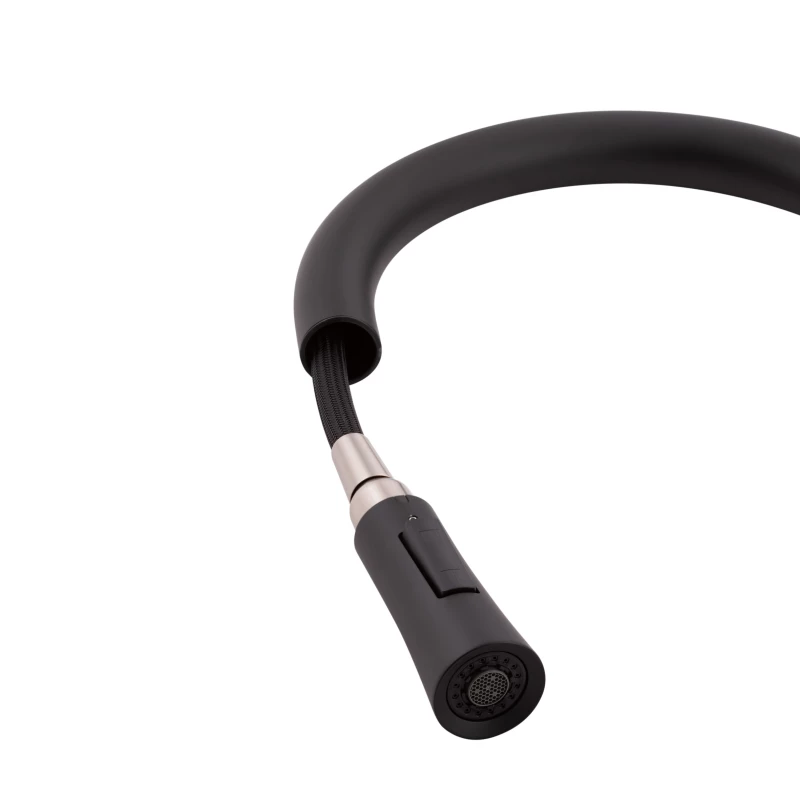 Смеситель для кухни Q-tap Baruska QTBAR9137103UB с выдвижным изливом Black Matt (FRRS00042271) - фото 7