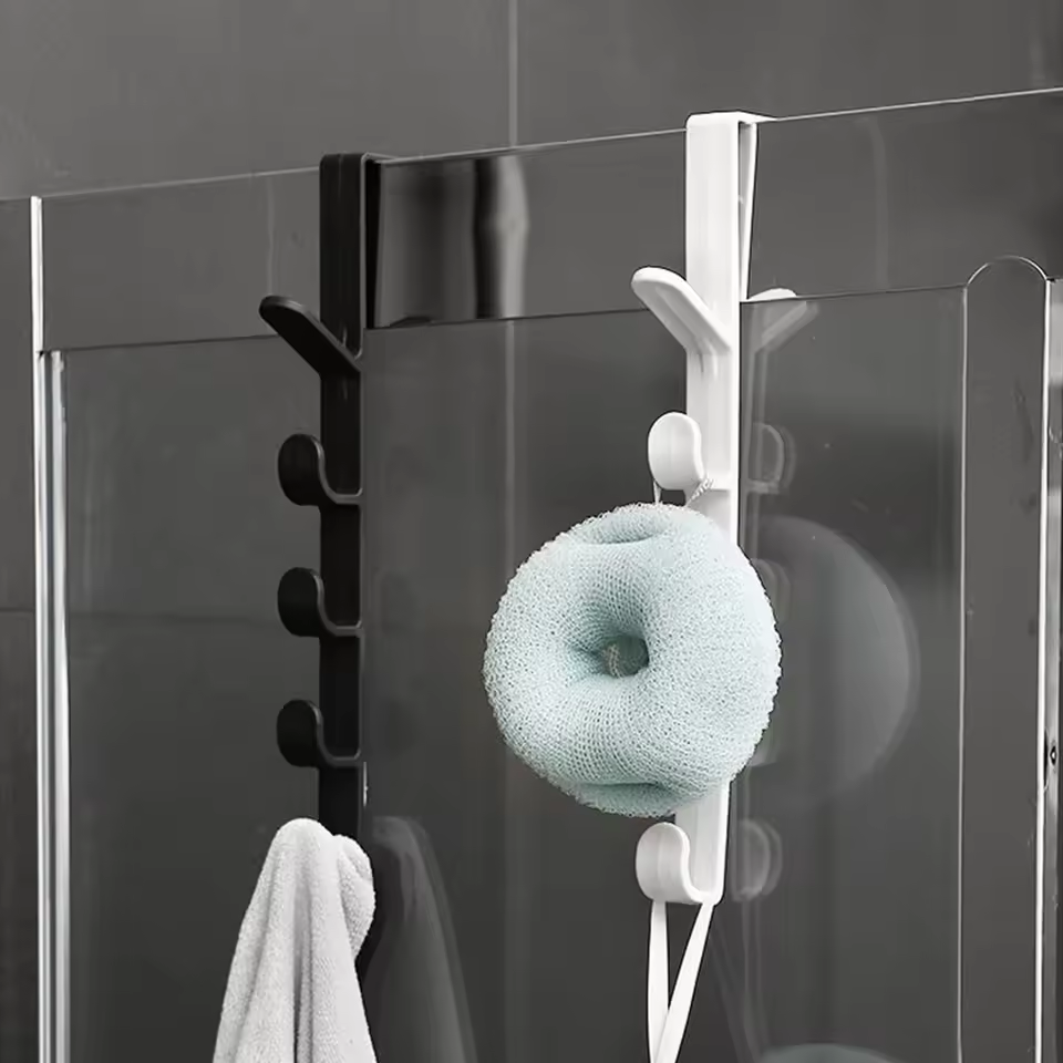 Вішалка на двері 5 гачків із пластику 1 шт. Білий (27086350) - фото 5 Вішалка на двері 5 гачків із пластику 1 шт. Білий (27086350) - фото 5