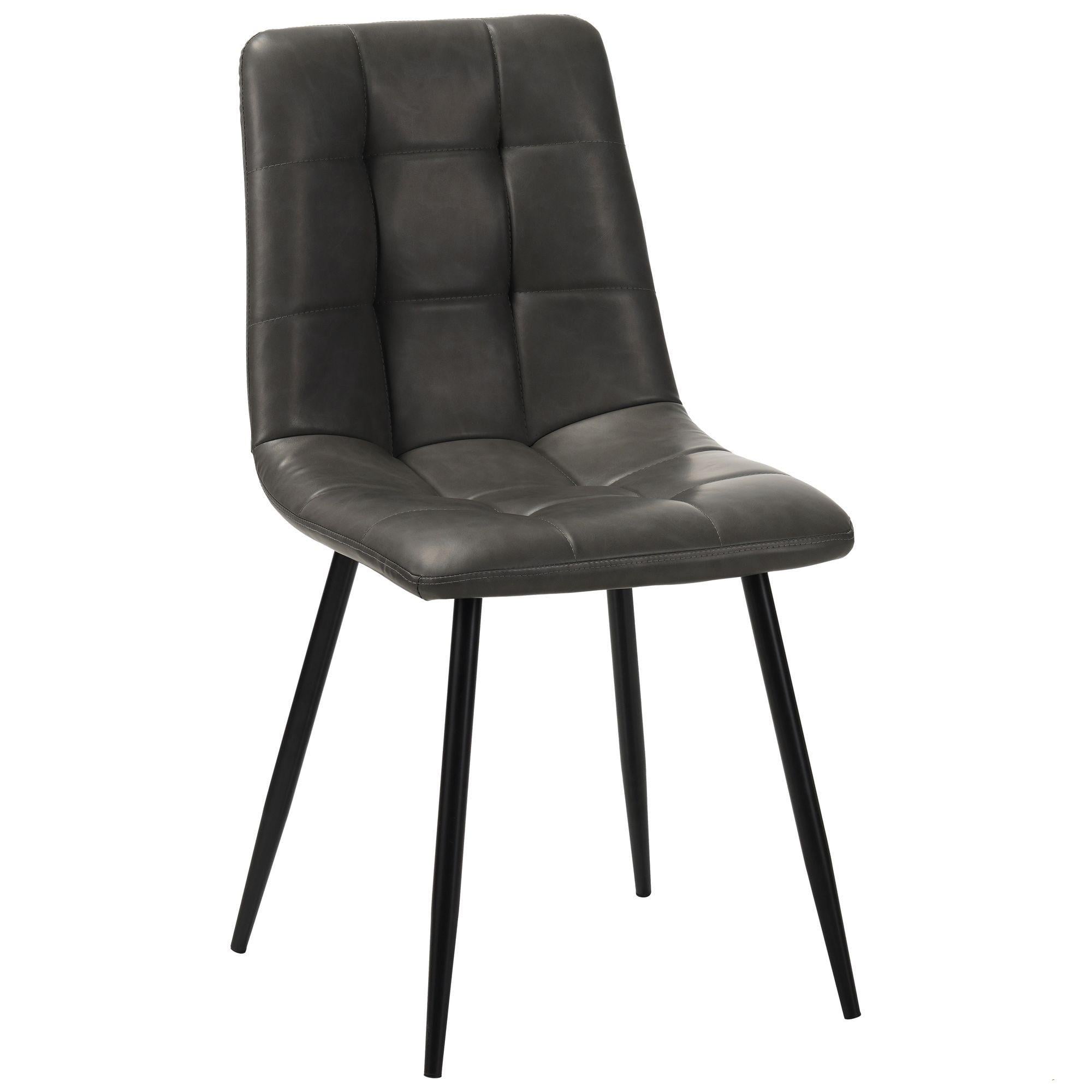 Стул обеденный AMF Kansas-D Черный/Темно-серый (555752)