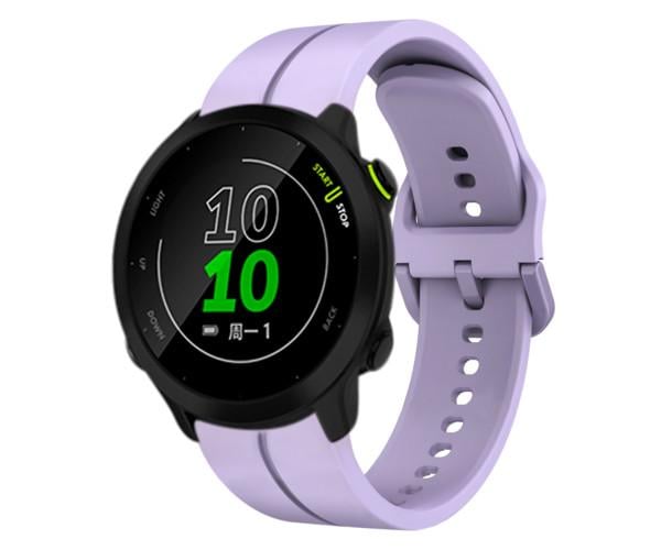 Ремешок для смарт-часов Silicone для Amazfit GTR Mini с пластиковой застежкой 20 мм Лавандовый