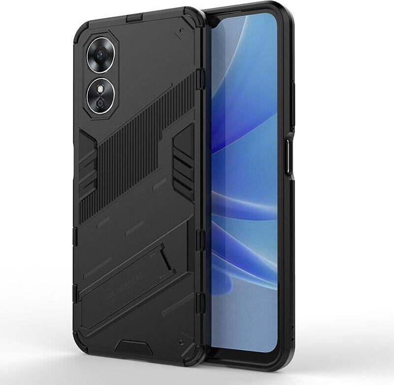 Захисний чохол BIBERCAS для OPPO A17 (з підставкою) Black (31136-2B)