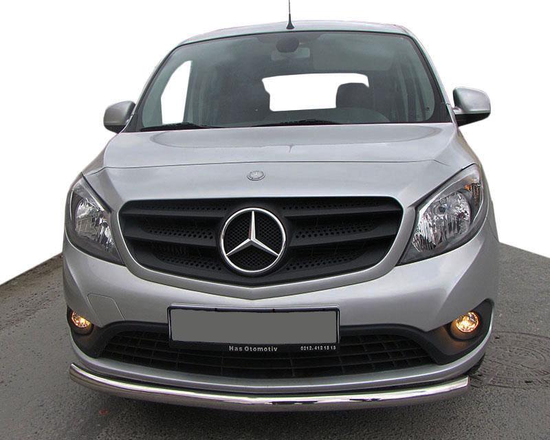 Передняя защита ST008 CAN для Mercedes Citan 2013- гг. нержавеющая сталь Хром