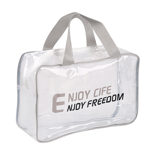 Косметичка дорожная Stenson Enjoy ПВХ 26х18х9,5 см Серый (R33413)