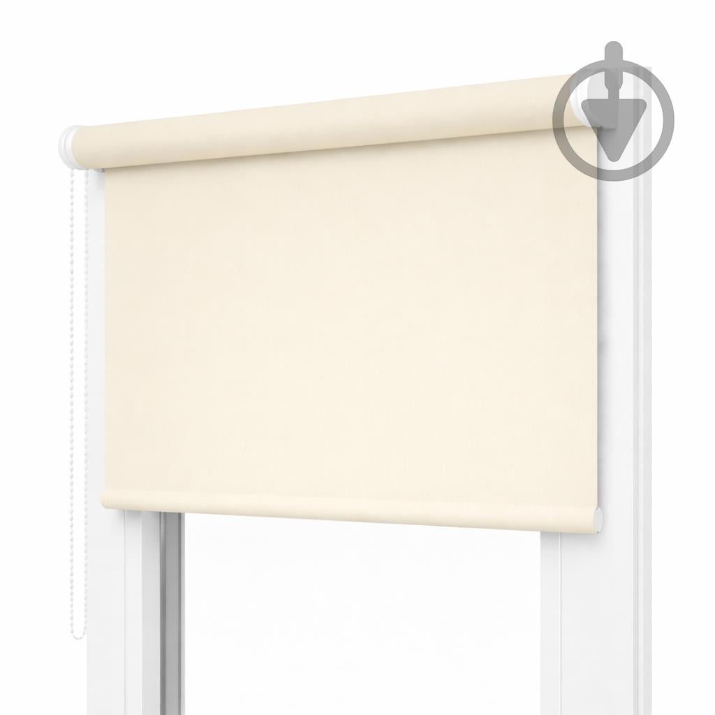 Рулонная штора на окно Dystore B-056 Blackout с леской 80x160 см Айвори
