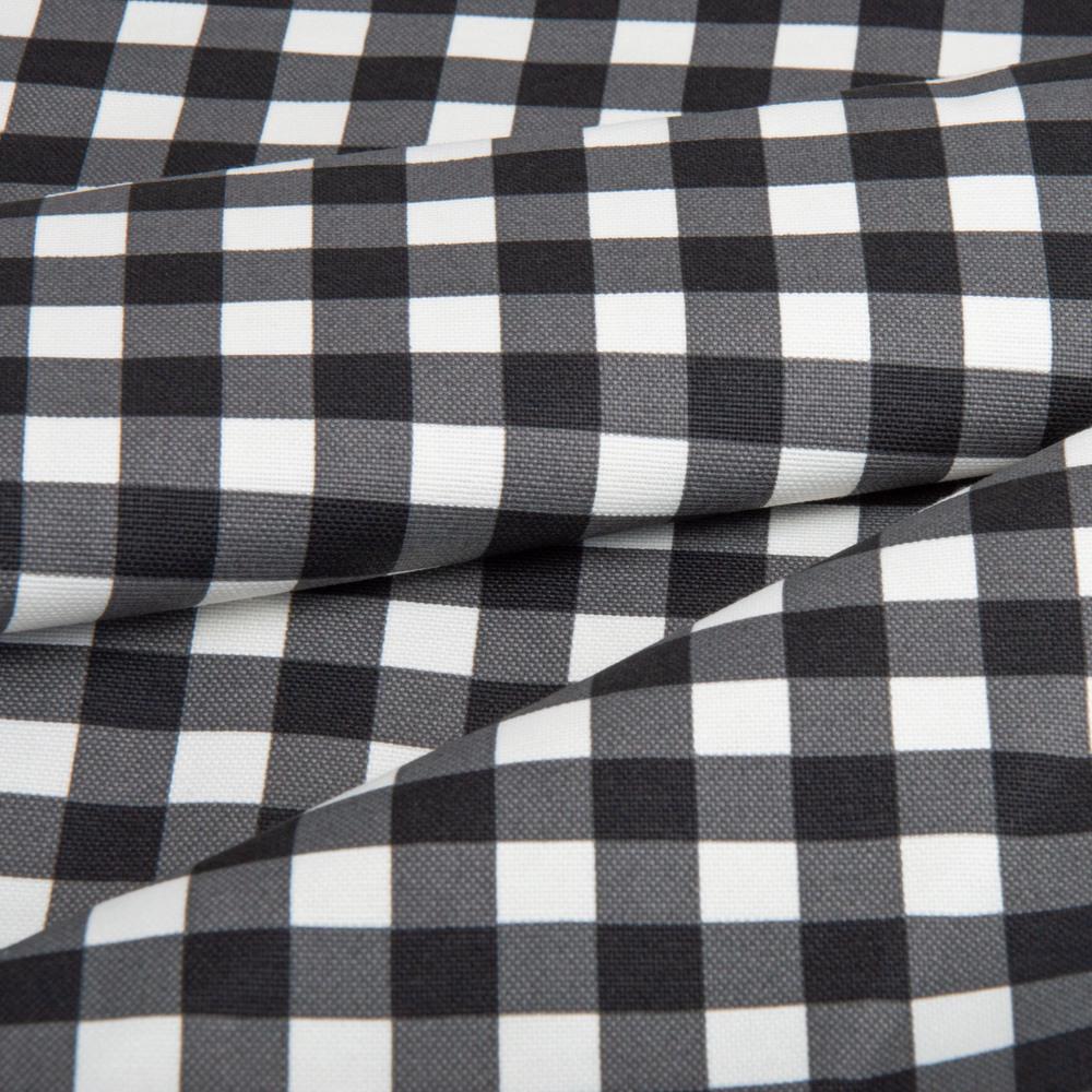 Тканина декоративна Клітинка V-31 215 гр/м2 з водовідштовхувальним просоченням 180 см Чорний (26370) - фото 2