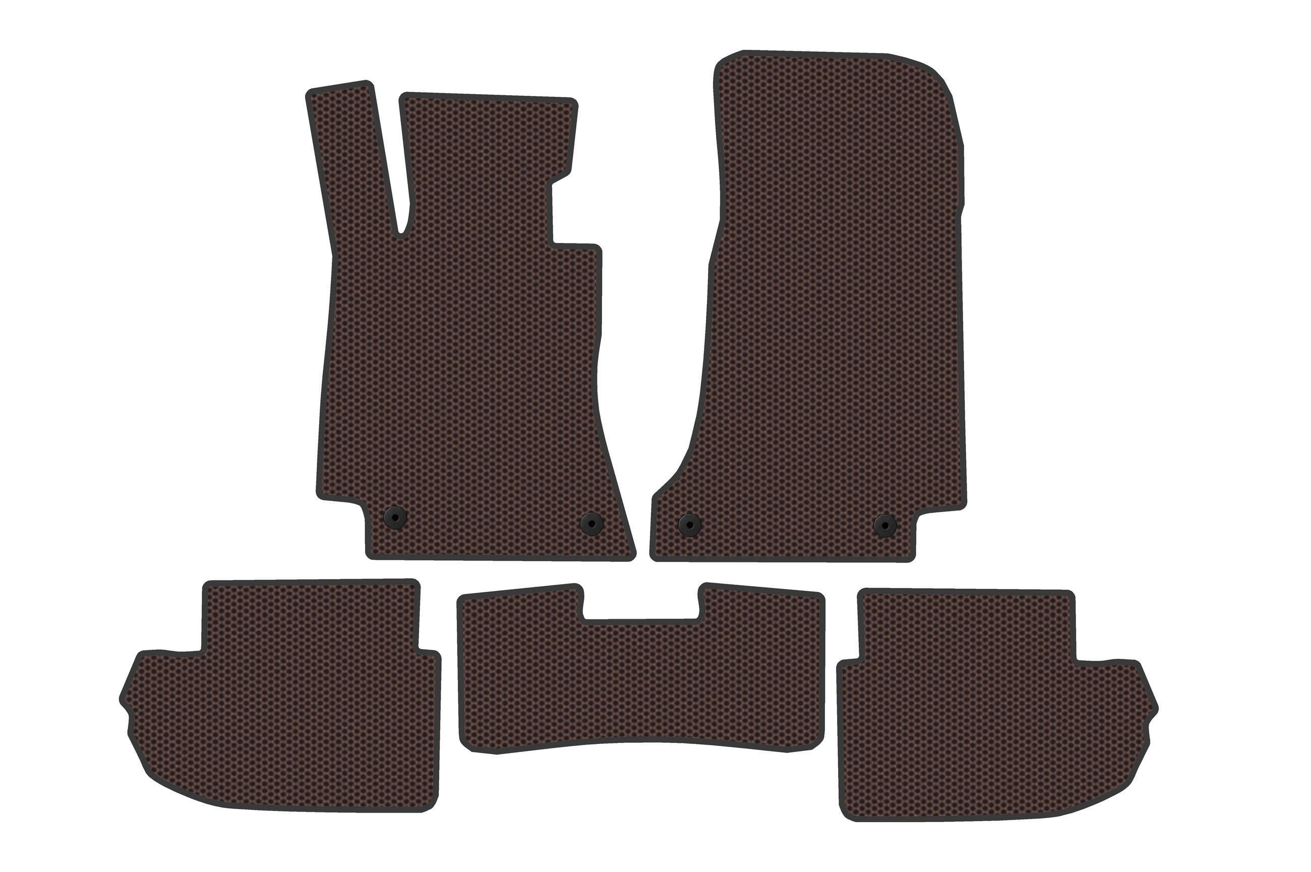 Коврики резиновые Digital Designs Carsuit для Mercedes E-class coupe C238 2016-2024 г. Коричневый (185366)