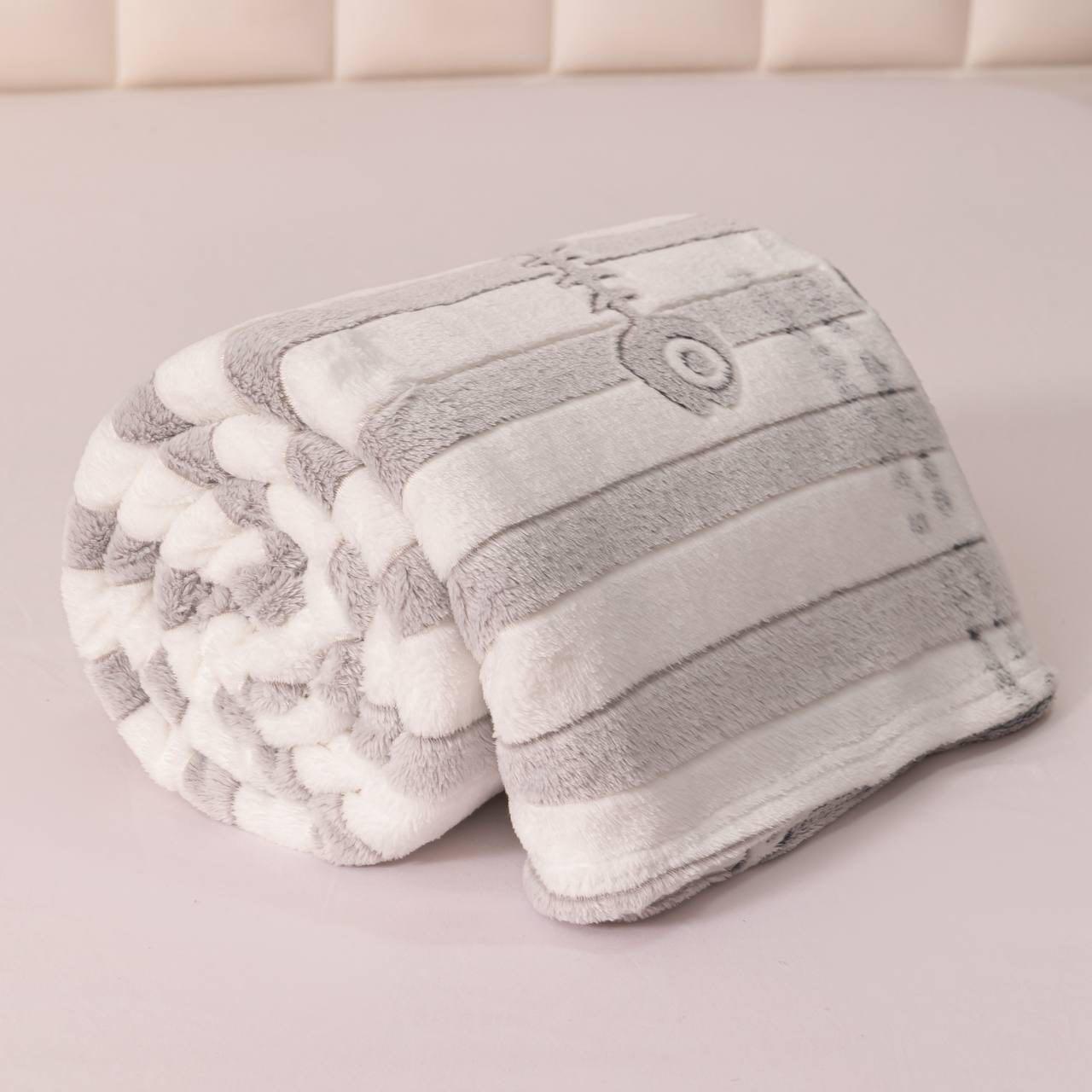 Плед-покрывало Malloory Home Плюшевый из микрофибры Коты 200x230 см Бело-серый (1873-1) - фото 3 Плед-покрывало Malloory Home Плюшевый из микрофибры Коты 200x230 см Бело-серый (1873-1) - фото 3