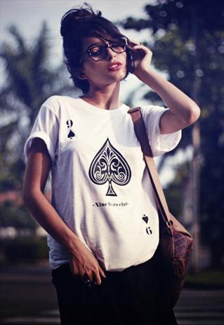 Футболка женская с принтом Pin-000-402 повседневная L Белый (2664084136)