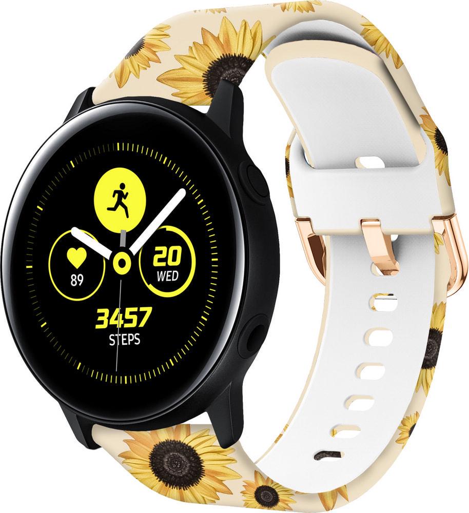 Ремінець силіконовий Colorful для Galaxy Watch Active Sunflower Powder (37715) Ремінець силіконовий Colorful для Galaxy Watch Active Sunflower Powder (37715)