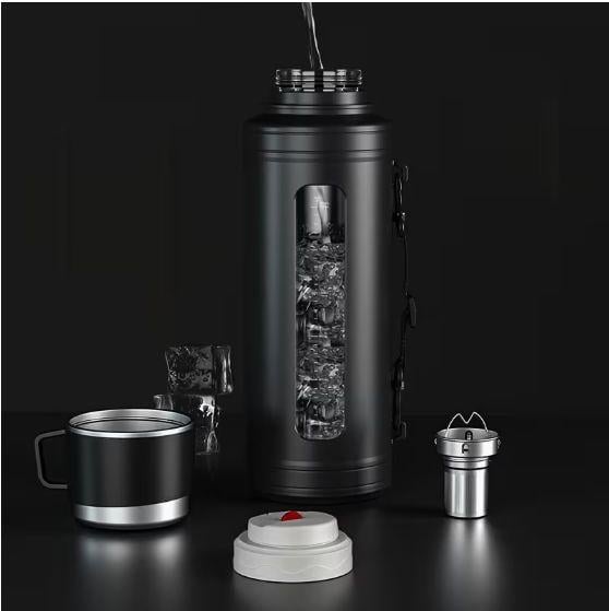 Термос с двойными стенками BPA free прозрачное окно 1500 мл Черный (2831224797) - фото 9 Термос с двойными стенками BPA free прозрачное окно 1500 мл Черный (2831224797) - фото 9