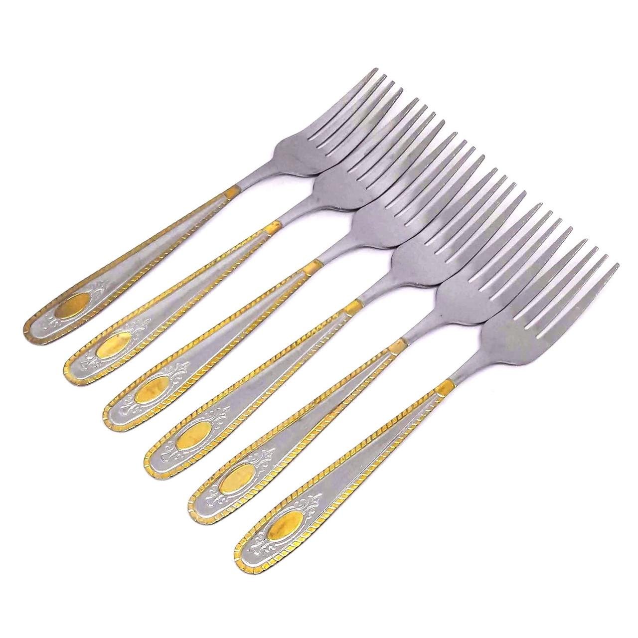 Набор столовых вилок Золотое зеркало 6 шт. (201572-в)