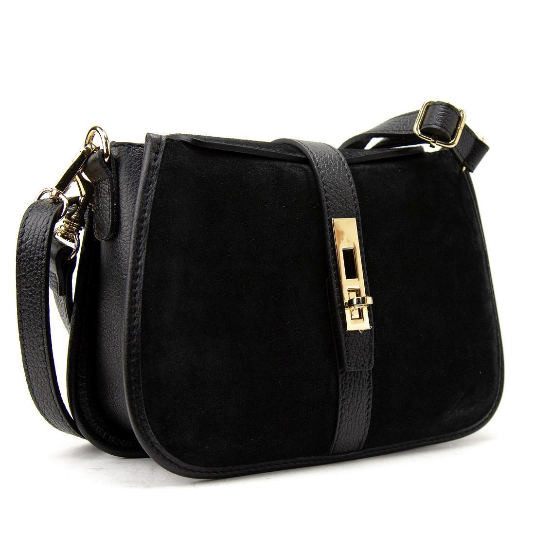 Женская сумка замшевая Firenze Italy F-IT-9895A черный (2776862238)