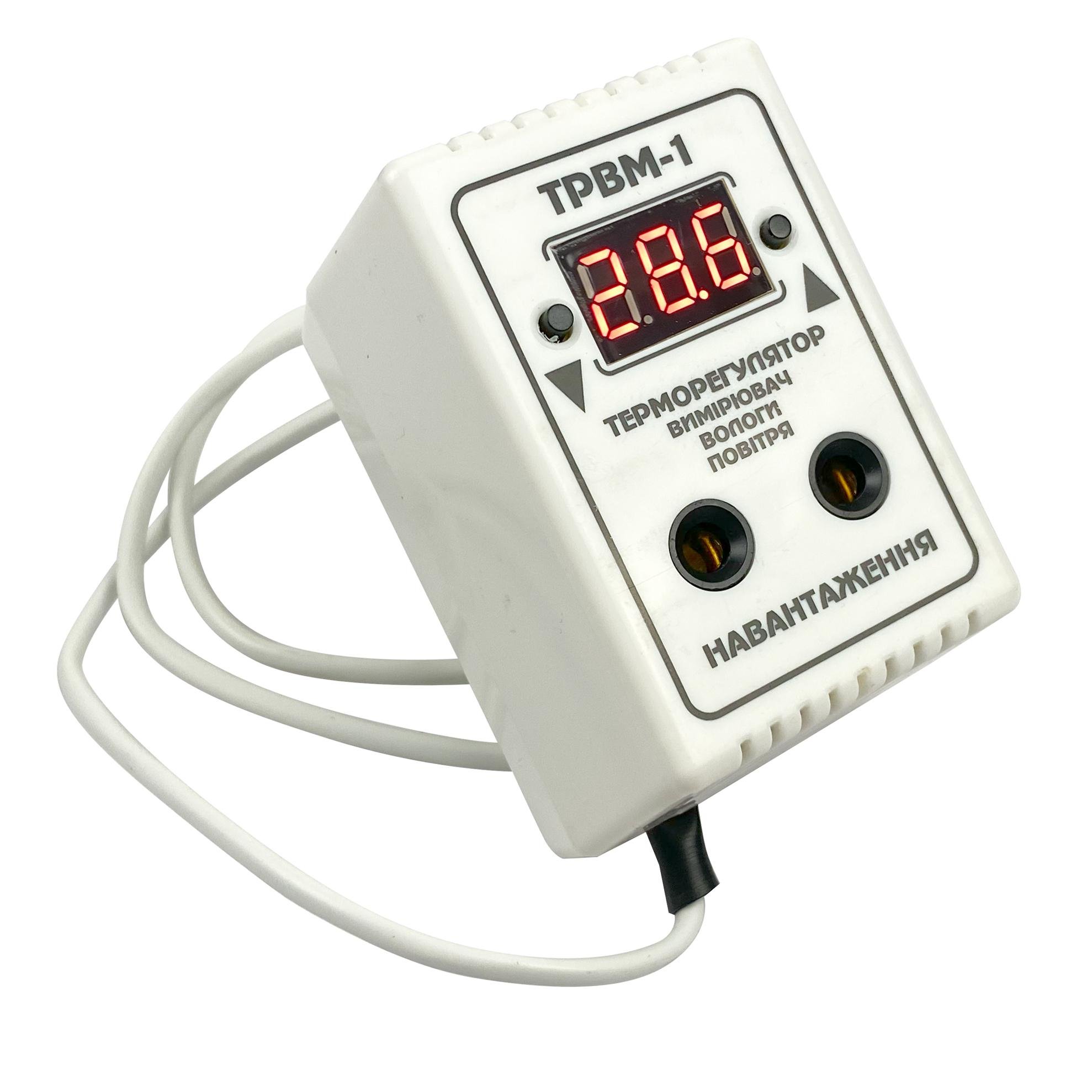 Терморегулятор с измерителем влажности ТРВМ-1 Белый