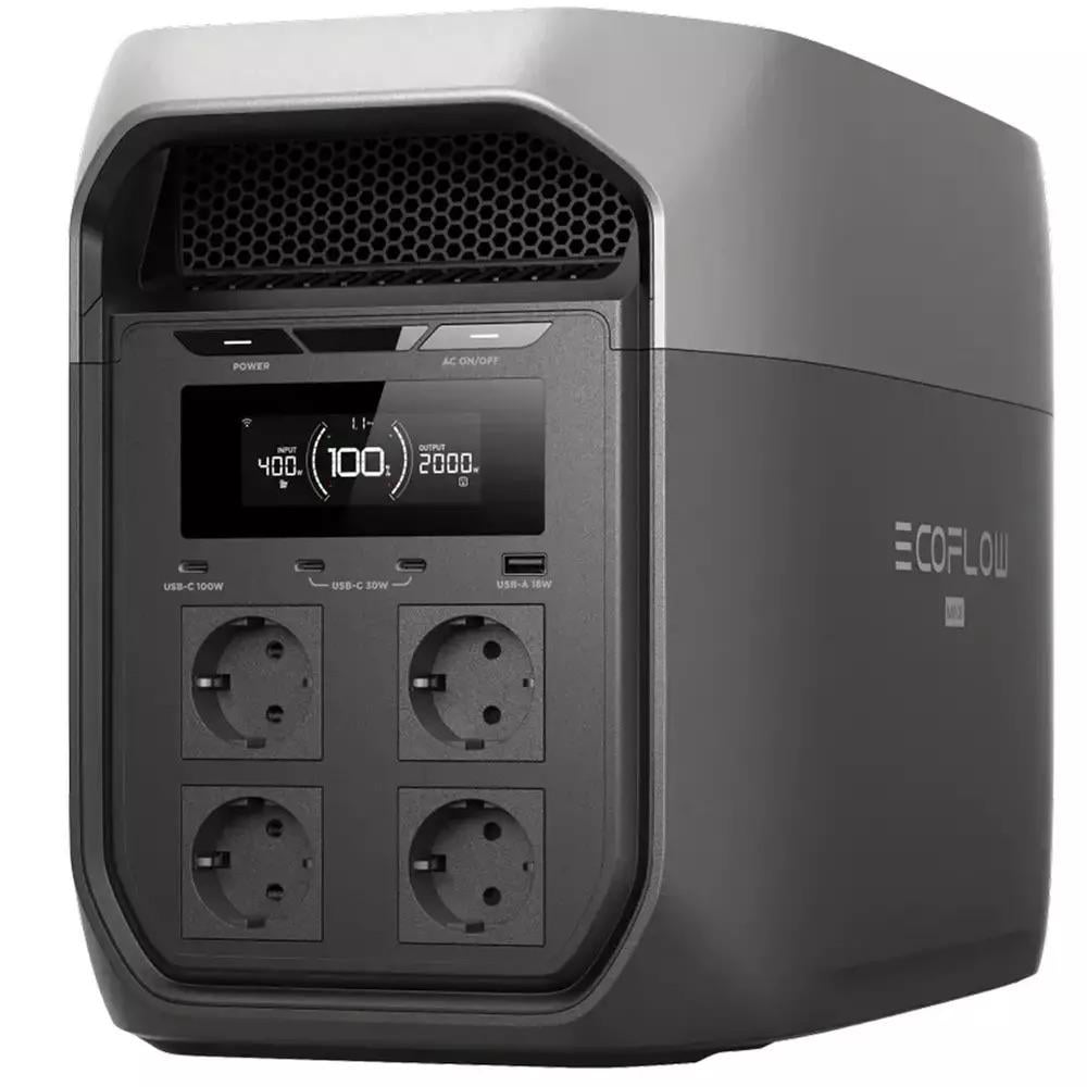 Зарядная станция портативная EcoFlow DELTA 3 Max 2400W пиковая 4800W LFP электростанция для дома/UPS/ИБП (37520262)