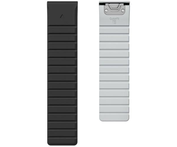 Ремешок Silicone Magnetic для смарт-часов Garmin Instinct 3 45 мм 22 мм Черный