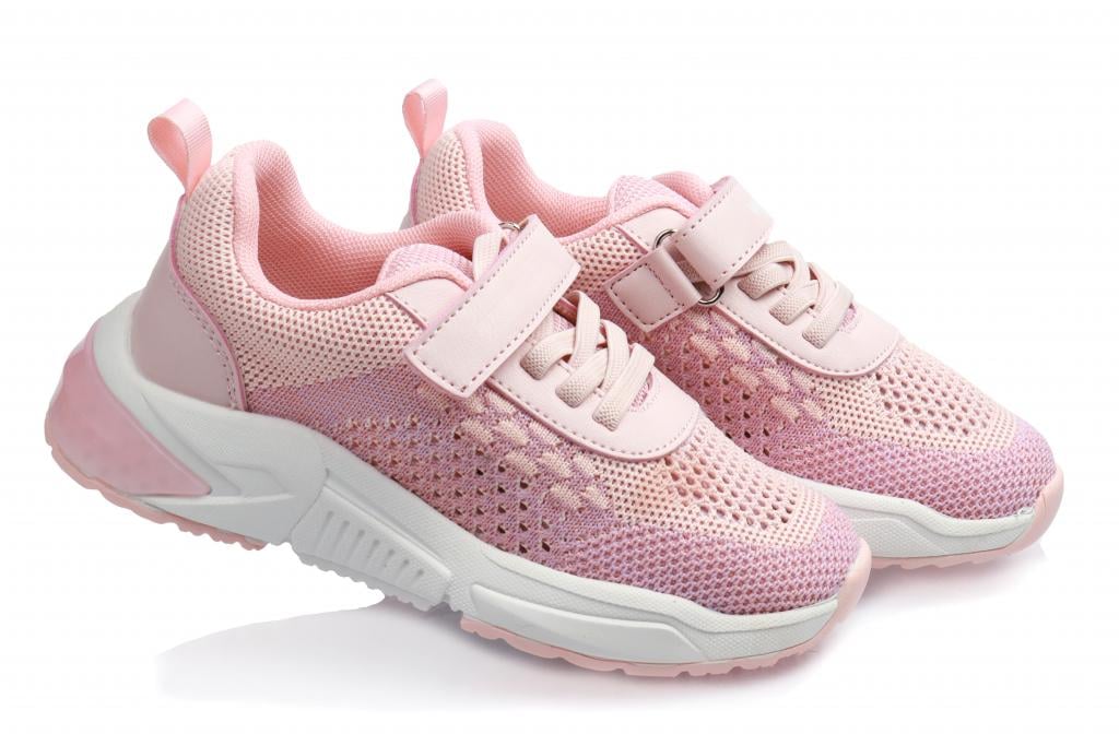 Кроссовки для девочек в сетку р. 28 Розовый (3643)