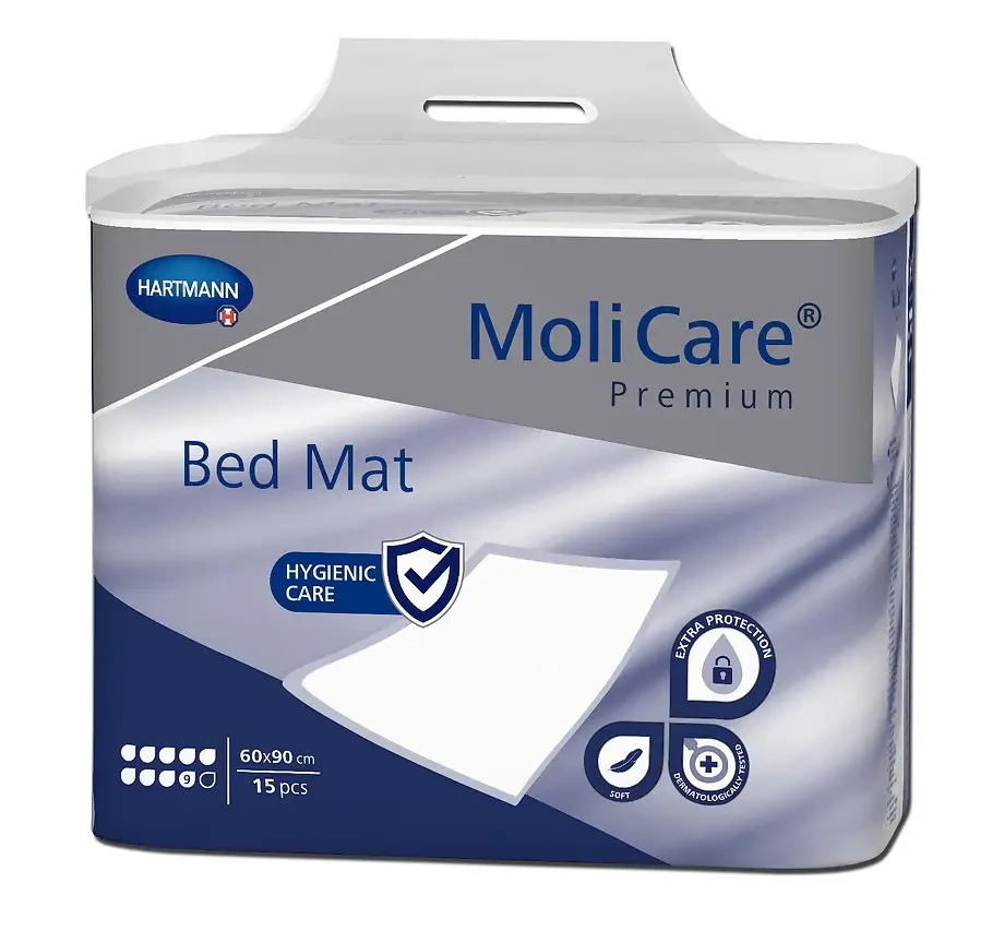 Пеленка поглощающая гигиеническая MoliCare Premium Bed Mat 9 капель 60x90 см 15 шт.
