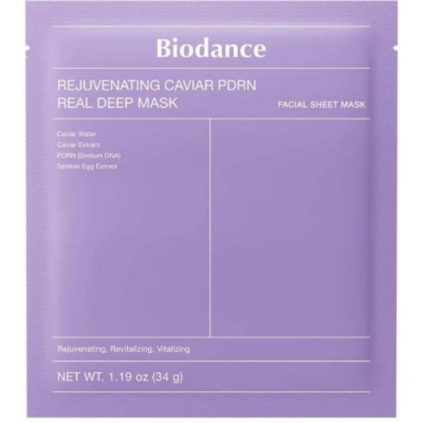 Маска для лица Biodance омолаживающая гидрогелевая Rejuvenating Caviar PDRN Real Deep Mask 34 г (845)