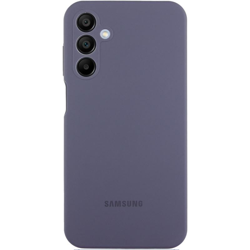 Противоударный чехол Silicone Cover Lakshmi Full Camera (AAA) with Logo для Samsung Galaxy A25 5G Серый / Dark Grey