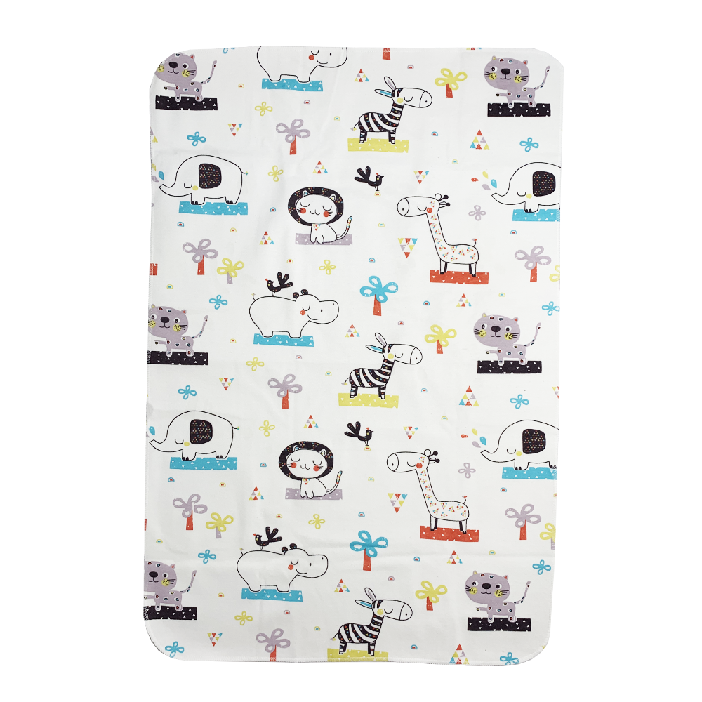 Пеленка для детей многоразовая Жираф/Кот/Слон бамбуковая 50х75 см (17894500)