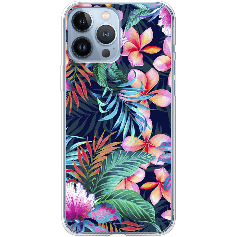 Чохол BoxFace iPhone 13 Pro Max flowers in the tropics Прозорий силікон (43360-up1971-43360)