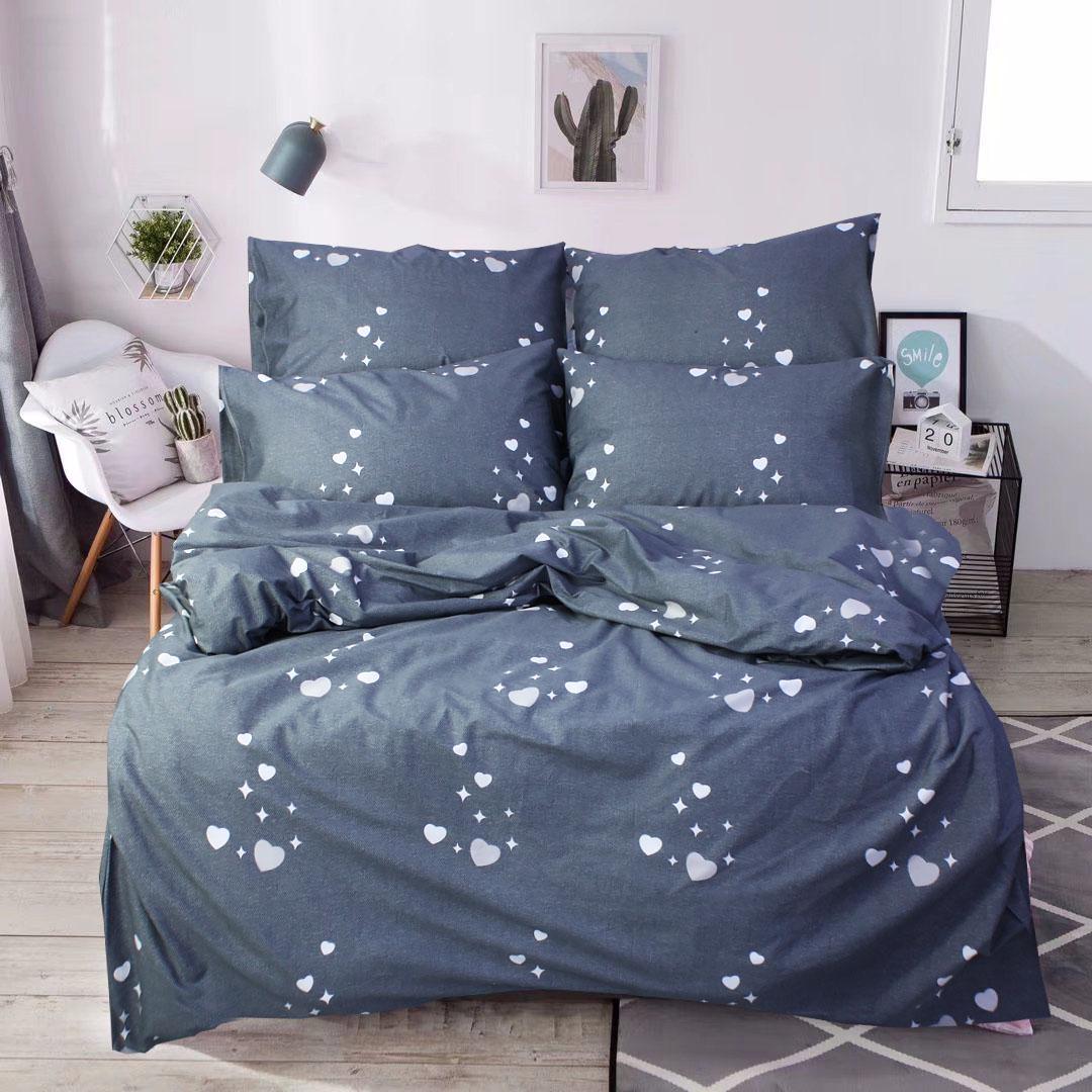 Комплект постільної білизни Еней-плюс С0200 сімейний Сірий