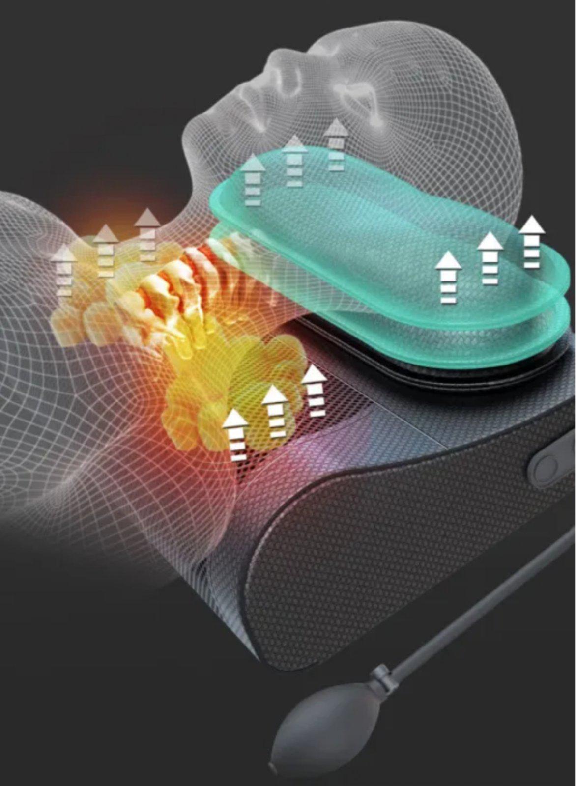 Подушка масажна Faercon F1-40 для спини та шиї роликовий масаж та підігрів - фото 4 Подушка масажна Faercon F1-40 для спини та шиї роликовий масаж та підігрів - фото 4