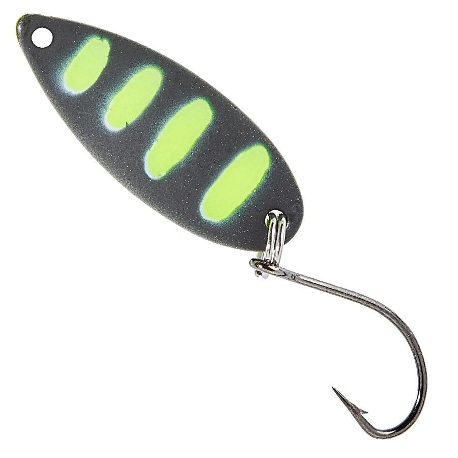 Блесна колеблющаяся Balzer Pro Staff Serie UV Searcher Spoon один крючок 2,1 г Зеленый с черным (16067 102)