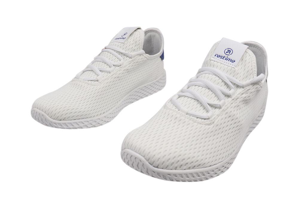 Кросівки чоловічі Restime з текстилю на низькому ходу на шнурівці р. 41 Білий (169-21/22LK) - фото 5 Кросівки чоловічі Restime з текстилю на низькому ходу на шнурівці р. 41 Білий (169-21/22LK) - фото 5