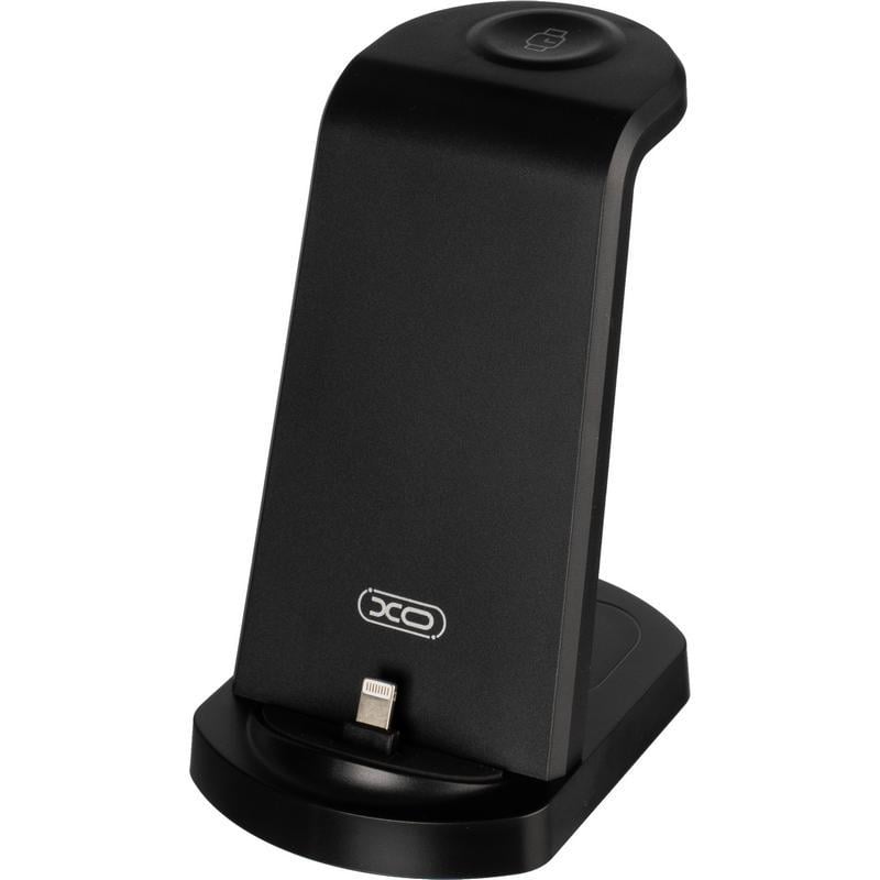 Зарядна док-станція XO 15W 3в1 Black (WX035)